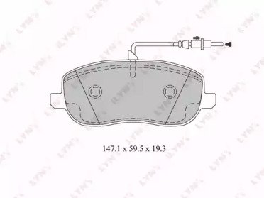 К-т дисков. тормоз. колодок CITROEN C8 2.0-2.2D 02 212