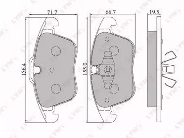 К-т дисков. тормоз. колодок FORD Mondeo IV 07>, S- 004