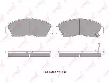 К-т дисков. тормоз. колодок HONDA Accord 2.0-2.4 0 411