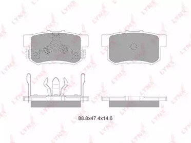 К-т дисков. тормоз. колодок HONDA Accord VII 2.0 0 434