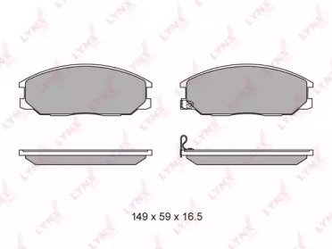 К-т дисков. тормоз. колодок HYUNDAI Santa-Fe 01-06 614