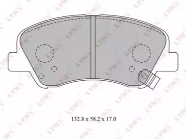 К-т дисков. тормоз. колодок HYUNDAI Solaris 1.4-1. 619