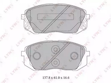 К-т дисков. тормоз. колодок HYUNDAI iX35 2.0 10>,  621