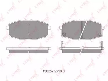 К-т дисков. тормоз. колодок HYUNDAI i30, KIA Caren 404