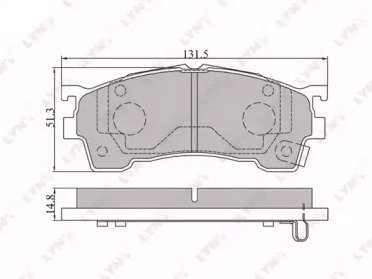 К-т дисков. тормоз. колодок FORD Probe 93-98, MAZD 101