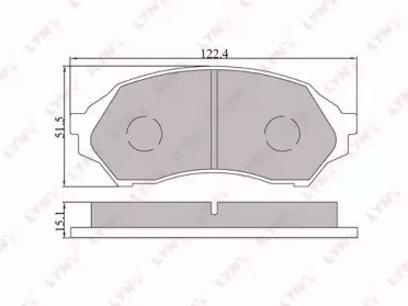 К-т дисков. тормоз. колодок MAZDA 323 98-04 103