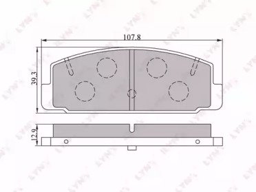 К-т дисков. тормоз. колодок MAZDA 323 01-04, 626 2 104