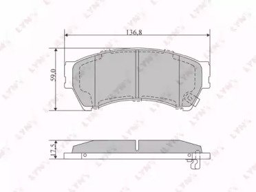 К-т дисков. тормоз. колодок MAZDA 6 1.8-2.5 07> 118