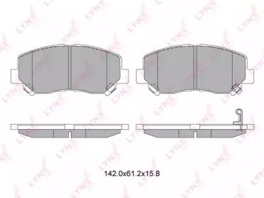 К-т дисков. тормоз. колодок MAZDA CX-5 2.0-2.2D 11 125