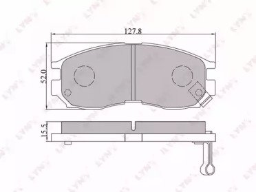 К-т дисков. тормоз. колодок MITSUBISHI Colt 1.8 90 509