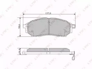 К-т дисков. тормоз. колодок NISSAN Murano 3.5 04>, 725