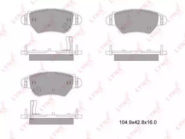 К-т дисков. тормоз. колодок OPEL Astra F, G 1.2-2. 910