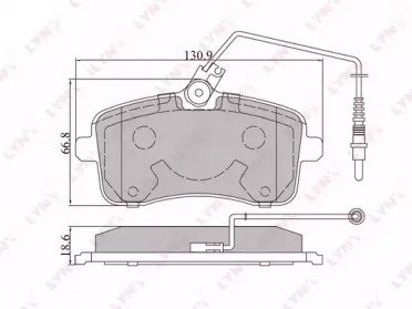 К-т дисков. тормоз. колодок PEUGEOT 407 04>, CITRO 101