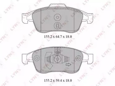 К-т дисков. тормоз. колодок RENAULT Duster 2.0 12> 317