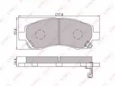 К-т дисков. тормоз. колодок SUBARU Impreza 2.0-2.0 105