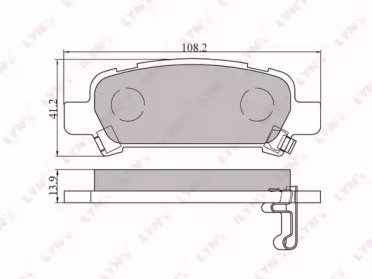 К-т дисков. тормоз. колодок SUBARU Impreza 2.0 00> 106