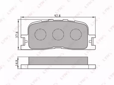 К-т дисков. тормоз. колодок TOYOTA Camry(V30) 2.4- 523