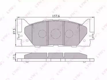 К-т дисков. тормоз. колодок TOYOTA Camry(V40) 06>, 530