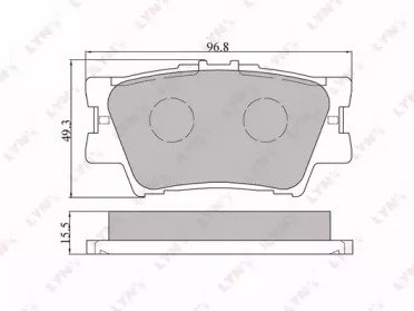 К-т дисков. тормоз. колодок TOYOTA Camry(V40) 06>, 532