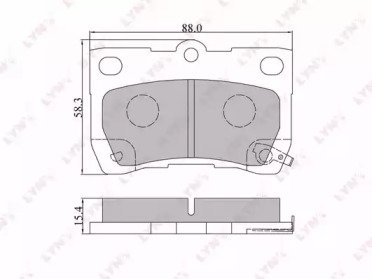 К-т дисков. тормоз. колодок LEXUS GS300, 430, 450H 544