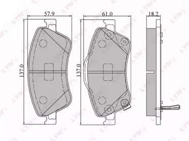 К-т дисков. тормоз. колодок TOYOTA Auris (BOS) 1.4 546