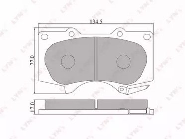 К-т дисков. тормоз. колодок TOYOTA Land Cruiser Pr 549