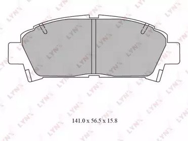 К-т дисков. тормоз. колодок TOYOTA Avensis(T22) 1. 558