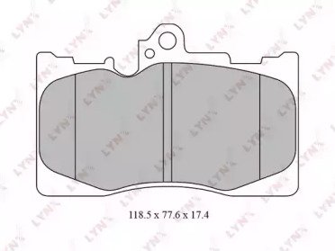 К-т дисков. тормоз. колодок LEXUS G300-460 05-11,  566