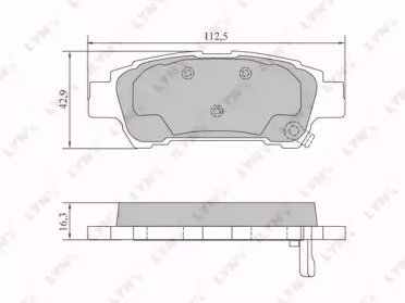 К-т дисков. тормоз. колодок TOYOTA Avensis Verso 2 574