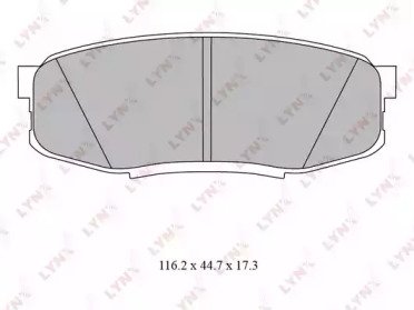 К-т дисков. тормоз. колодок TOYOTA Land Cruiser (J 581