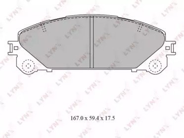 К-т дисков. тормоз. колодок LEXUS RX270-450h 08>,  596