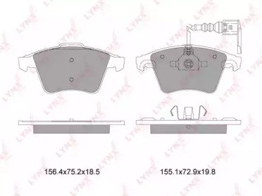 К-т дисков. тормоз. колодок VW Transporter V 1.9D- 001