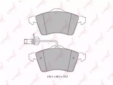 К-т дисков. тормоз. колодок VW Transporter 4 1.9D- 027