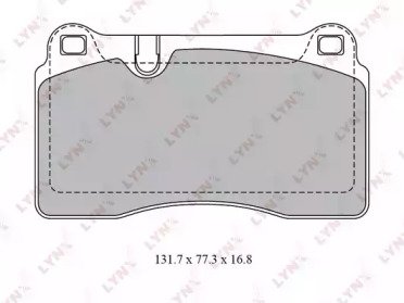 К-т дисков. тормоз. колодок VW Touareg(7L, 7P) 3.0 028