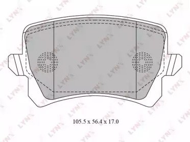 К-т дисков. тормоз. колодок VW Passat 1.6-3.2 05-1 030