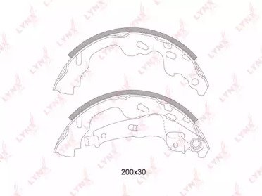 К-т бараб. тормоз. колодок TOYOTA Aygo 1.0-1.4D 05 526