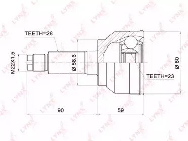 ШРУС MAZDA 3(BK) 2.0-2.3T 03-09 699