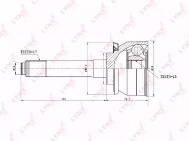 ШРУС ISUZU Big Horn, Trooper 2.8 >973.2 91-98 800