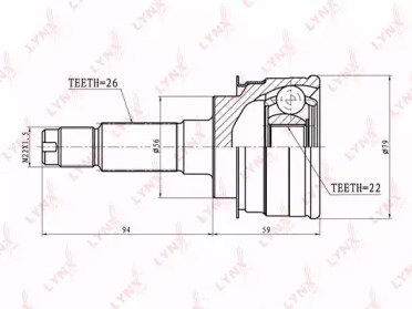 ШРУС MAZDA 323 1.6TD-1.8 94-98 110