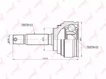 ШРУС MITSUBISHI Mirage 1.3 95-03Lancer 1.3-1.5 95- 505