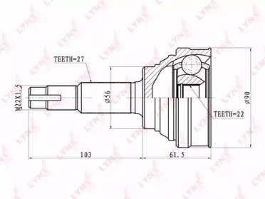 ШРУС NISSAN Primera(P10) 1.6-2.0D 90-96 721