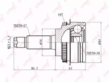 ШРУС SUBARU Impreza 2.0T 4WD 94-00 01A