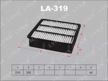 Фильтр воздушный MITSUBISHI Airtrek 2.4 03-06, Lan 319