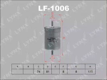 Фильтр топливный Audi A3 1.6-1.8T 96>, A4 1.6-3.0  006