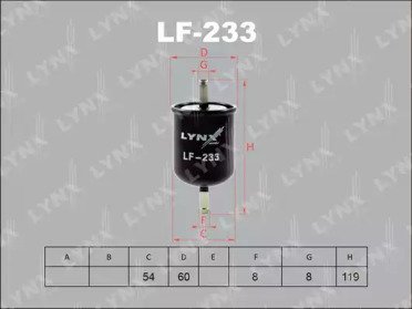 Фильтр топливный NISSAN Avenir 1.8-2.0 94-00, Puls 233