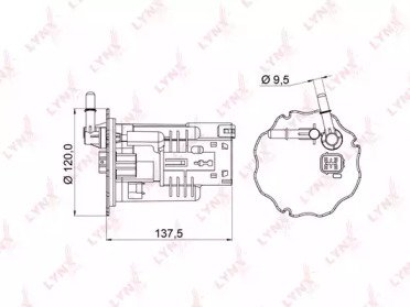 Фильтр топливный MAZDA 323(BJ) 1.4-2.0 98-04 67M