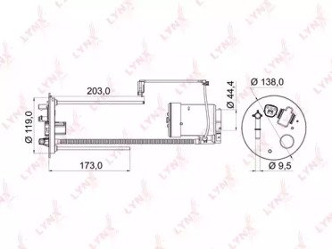 Фильтр топливный MITSUBISHI ASX 1.6-2.0 10>, Outla 68M