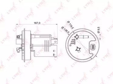 Фильтр топливный SUBARU Legacy 2.0-2.5 09>, Outbac 78M