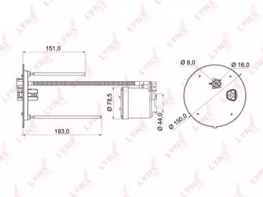 Фильтр топливный TOYOTA Harrier(GSU3_) 3.5 06-08,  84M