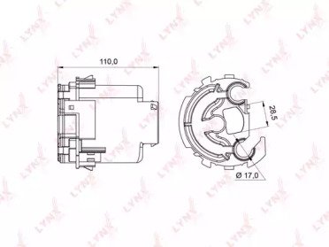 Фильтр топливный MITSUBISHI Carisma 1.3-1.8 99-06, 94M